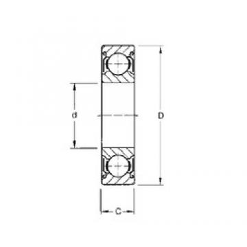 170 mm x 230 mm x 28 mm  CYSD 6934-ZZ الكرات الأخدود العميق