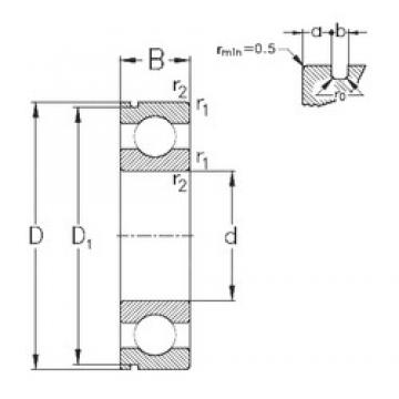 30 mm x 62 mm x 16 mm  NKE 6206-N الكرات الأخدود العميق