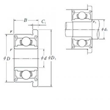 6 mm x 13 mm x 5 mm  NSK F686ADD الكرات الأخدود العميق