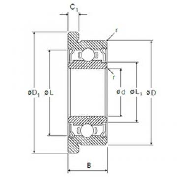 2 mm x 6 mm x 3 mm  NMB RF-620ZZ الكرات الأخدود العميق