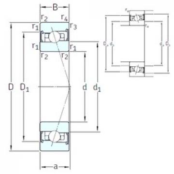 50 mm x 80 mm x 16 mm  SNFA HX50 /S 7CE3 الاتصال الكرات الزاوي