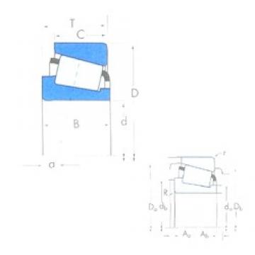 34,925 mm x 65,088 mm x 18,288 mm  Timken LM48548/LM48510 تناقص الأسطوانة المحامل