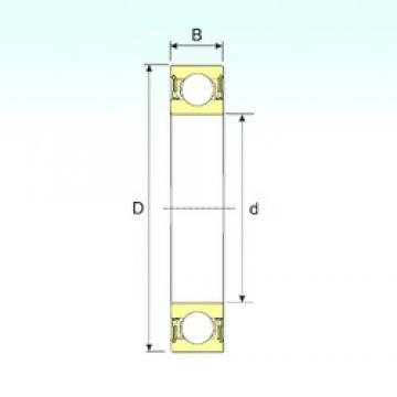 35 mm x 55 mm x 10 mm  ISB 61907-2RZ الكرات الأخدود العميق