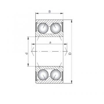 ISO 3904-2RS الاتصال الكرات الزاوي