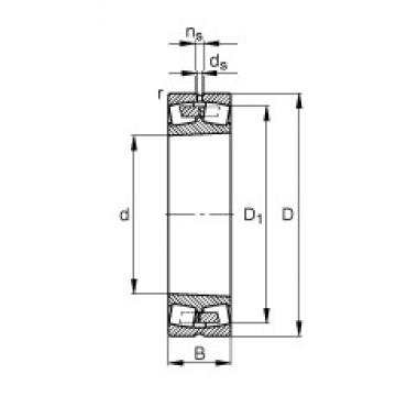 630 mm x 780 mm x 112 mm  FAG 238/630-XL-K-MA محامل كروية