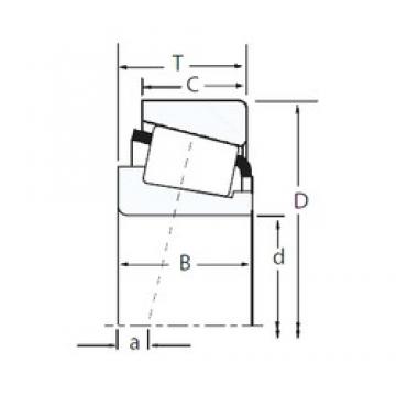 49,987 mm x 79,974 mm x 18,258 mm  Timken L305648/L305611 تناقص الأسطوانة المحامل