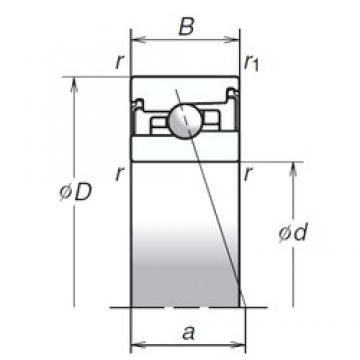 70 mm x 110 mm x 24 mm  NSK 70BNR20SV1V الاتصال الكرات الزاوي