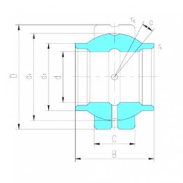 80 mm x 120 mm x 80 mm  LS GEEW80ES محامل عادي