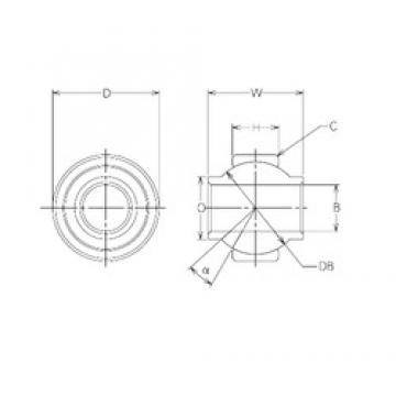 6 mm x 19 mm x 6 mm  NMB MBY6CR محامل عادي