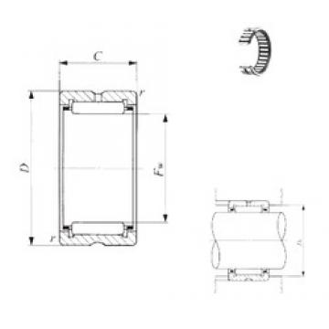 IKO BR 182616 محامل إبرة الأسطوانة