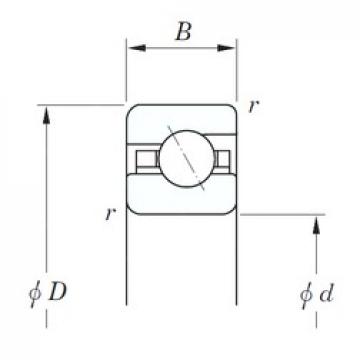 190,5 mm x 209,55 mm x 9,525 mm  KOYO KCA075 الاتصال الكرات الزاوي