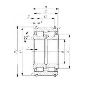 160 mm x 240 mm x 109 mm  IKO NAS 5032ZZNR محامل أسطوانية