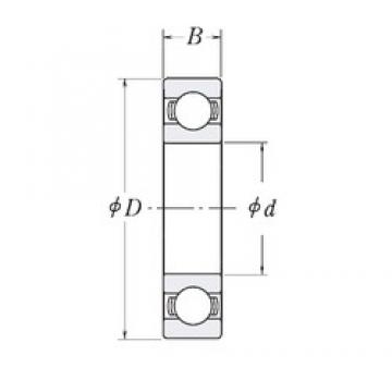 34,925 mm x 63,5 mm x 11,1125 mm  RHP KLNJ1.3/8 الكرات الأخدود العميق