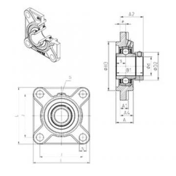 SNR EXFS315 تحمل وحدات