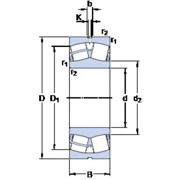 220 mm x 370 mm x 120 mm  SKF 23144 CC/W33 محامل كروية