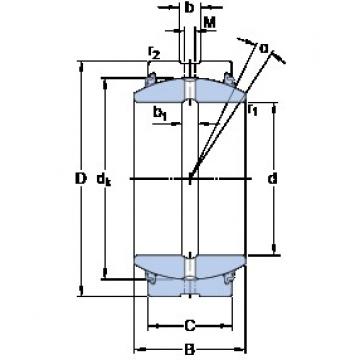 260 mm x 370 mm x 150 mm  SKF GE 260 ES-2LS محامل عادي