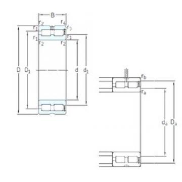 40 mm x 68 mm x 38 mm  SKF NNCF5008CV محامل أسطوانية