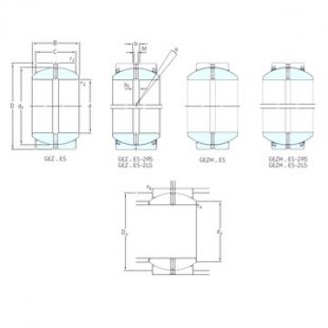 63,5 mm x 111,125 mm x 64,64 mm  SKF GEZH208ES-2RS محامل عادي