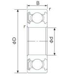 65 mm x 140 mm x 33 mm  NACHI 6313NKE الكرات الأخدود العميق