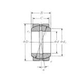 25 mm x 42 mm x 21 mm  NSK 25FSF42-1 محامل عادي