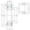 55 mm x 90 mm x 18 mm  SNFA VEX 55 /S 7CE1 الاتصال الكرات الزاوي #2 small image