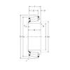 57,15 mm x 100 mm x 26,5 mm  Gamet 113057X/113100 تناقص الأسطوانة المحامل