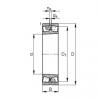 150 mm x 225 mm x 56 mm  FAG 23030-E1A-K-M محامل كروية #1 small image