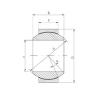 35 mm x 62 mm x 35 mm  ISO GE35FW-2RS محامل عادي