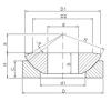 220 mm x 370 mm x 82 mm  ISO GE220AW محامل عادي