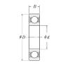 34,925 mm x 63,5 mm x 11,1125 mm  RHP KLNJ1.3/8 الكرات الأخدود العميق