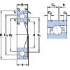 25 mm x 47 mm x 12 mm  SKF 7005 CE/HCP4AL الاتصال الكرات الزاوي #2 small image