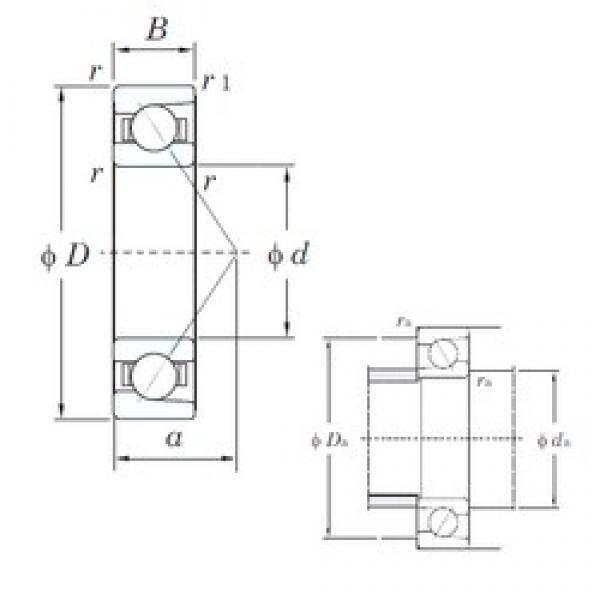 75 mm x 105 mm x 16 mm  KOYO 7915C الاتصال الكرات الزاوي #2 image