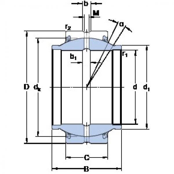 50 mm x 75 mm x 43 mm  SKF GEM 50 ES-2RS محامل عادي #1 image