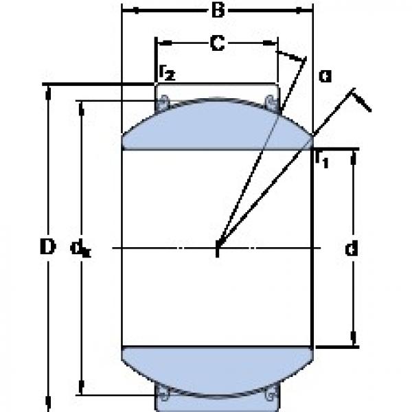 35 mm x 62 mm x 35 mm  SKF GEH 35 TXG3E-2LS محامل عادي #1 image