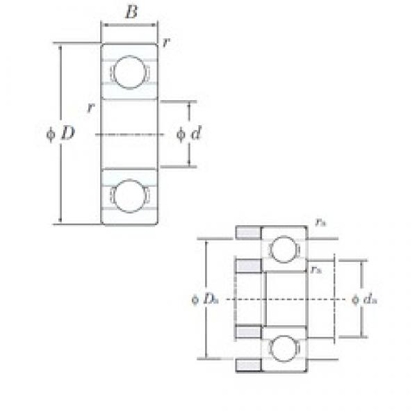 2 mm x 6 mm x 2,3 mm  KOYO 692 الكرات الأخدود العميق #1 image