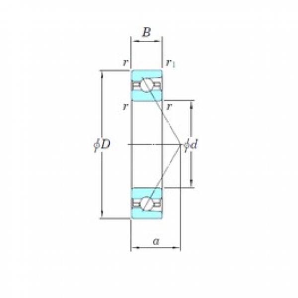 140 mm x 210 mm x 33 mm  KOYO 3NCHAR028 الاتصال الكرات الزاوي #2 image