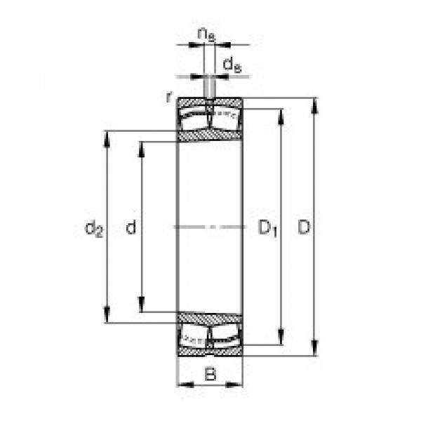 60 mm x 110 mm x 28 mm  FAG 22212-E1-K محامل كروية #1 image