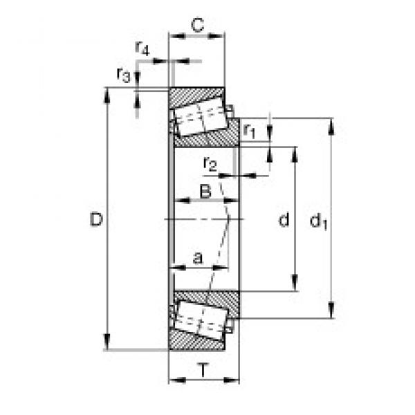 150 mm x 225 mm x 48 mm  FAG 32030-X-XL تناقص الأسطوانة المحامل #1 image