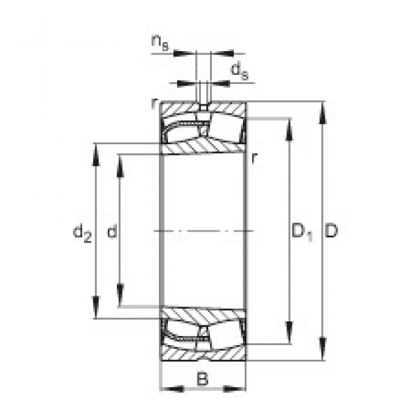 280 mm x 420 mm x 106 mm  FAG 23056-E1-K محامل كروية #1 image