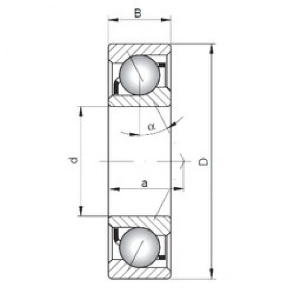 150 mm x 270 mm x 45 mm  ISO 7230 C الاتصال الكرات الزاوي #2 image