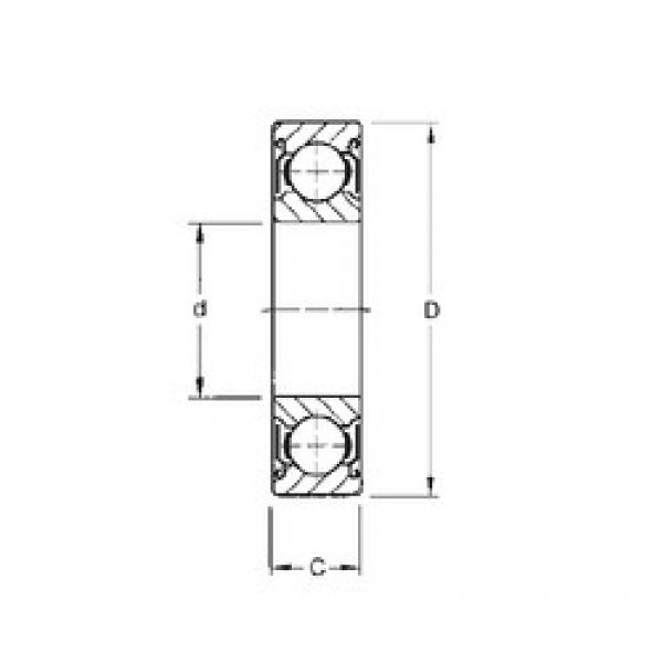 105 mm x 225 mm x 49 mm  CYSD 6321-ZZ الكرات الأخدود العميق #1 image