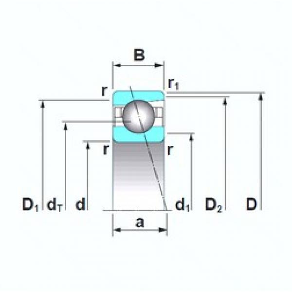 17 mm x 35 mm x 10 mm  NSK 7003CTRSU الاتصال الكرات الزاوي #2 image