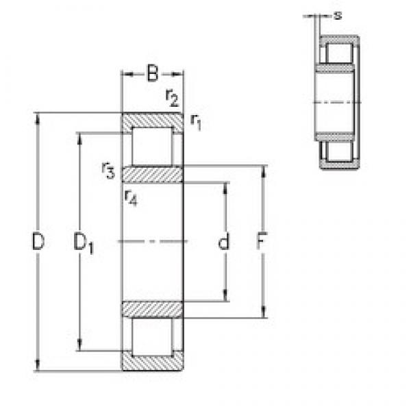 110 mm x 280 mm x 65 mm  NKE NU422-M محامل أسطوانية #1 image