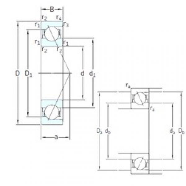 120 mm x 215 mm x 40 mm  SNFA E 200/120 7CE1 الاتصال الكرات الزاوي #2 image