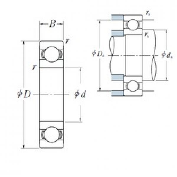 160 mm x 290 mm x 48 mm  NSK 6232 الكرات الأخدود العميق #1 image