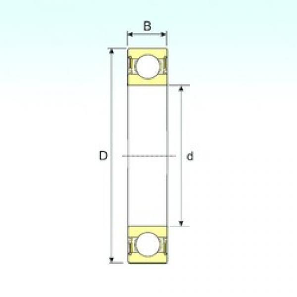 45 mm x 100 mm x 36 mm  ISB 62309-2RS الكرات الأخدود العميق #1 image