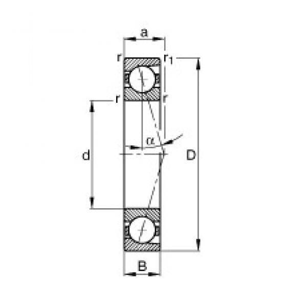 80 mm x 140 mm x 26 mm  FAG B7216-C-T-P4S الاتصال الكرات الزاوي #2 image