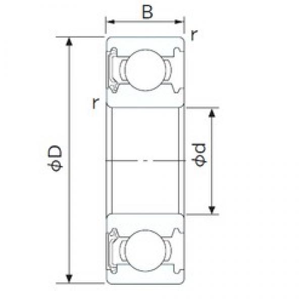 55 mm x 120 mm x 29 mm  NACHI 6311NSE الكرات الأخدود العميق #1 image