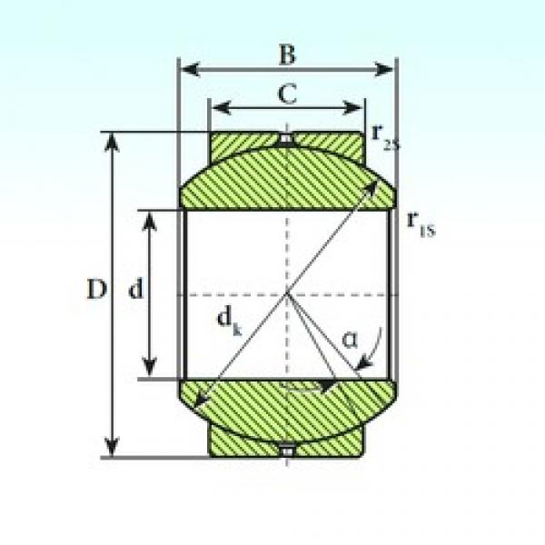 5 mm x 13 mm x 8 mm  ISB GE 5 SB محامل عادي #1 image