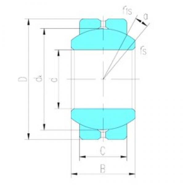 8 mm x 19 mm x 12 mm  LS GEBJ8S محامل عادي #1 image